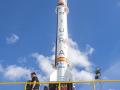 Imágenes del cohete privado europeo, MIURA 1, en la Instalaciones del INTA en Arenosillo (Mazagón)