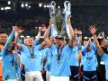Celebración del Manchester City tras ser campeón de Europa