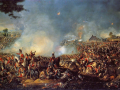 La batalla de Waterloo, óleo de William Sadler