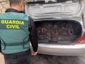 Cableado de cobre intervenido por la Guardia Civil