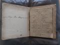 Manuscrito escrito por Tomas Ker tras sus visitas al campo de batalla de Waterloo