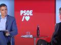 El presidente del Gobierno, Pedro Sánchez, entrevista al ministro Luis Planas