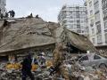 Un edificio derrumbado como consecuencia del terremoto de Turquía del pasado mes de febrero