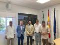 El delegado territorial de Economía, Hacienda y Fondos Europeos e Industria, Energía y Minas de la Junta de Andalucía en Córdoba, Agustín López, en el acto de firma de la cesión de la Estación Enológica de Montilla