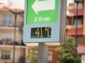 Un termómetro situado en Albacete marca 41 ºC