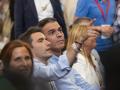 Pedro Sánchez y el número uno del PSOE por Cantabria, Pedro Casares