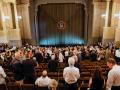 Festival Hall en la apertura del Festival de Bayreuth Richard Wagner en el Festspielhaus en Green Hill