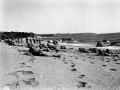 Desembarco de tropas americanas en Slapton Sands, Inglaterra, durante los ensayos de la invasión de Normandía