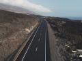 Carretera construida por Dragados en La Palma