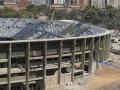 Vista aérea del Camp Nou: cuesta reconocerlo ante el avance de las obras