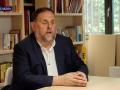 El presidente de ERC, Oriol Junqueras, en la entrevista concedida a La Vanguardia