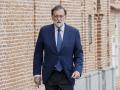 Maariano Rajoy during the funeral chapel for the death of Ppe Domingo at the morgue in Madrid. September 17 2023