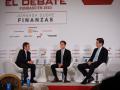 Guillermo Hott, Jorge Sanz y Gonzalo Gómez Retuerto, durante la última mesa de la primera Jornada Financiera de El Debate