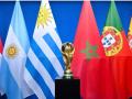 Las banderas de los seis países en los que se jugarán partidos del Mundial 2030