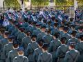 LOGROÑO 08/10/2023- Desfile con la participación de más de 500 efectivos pertenecientes a las diferentes unidades y especilidades a pie, a caballo y motorizadas de la Guardia Civil, este domingo 8 de octubre en Logroño el acto central de las celebraciones de la Virgen del Pilar, patrona de la Guardia Civil.-EFE/ Raquel Manzanares