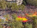 Imagen de la manifestación contra la amnistía, que desbordó el centro de Barcelona