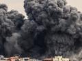 El humo de las explosiones en Gaza