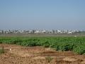 La vista de gaza desde el Otef