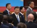 El presidente de China, Xi Jinping, sonríe durante la ceremonia de apertura del tercer Foro de la Franja y la Ruta para la Cooperación Internacional