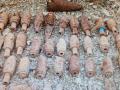 En total fueron encontrados 60 proyectiles