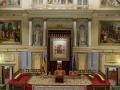 Vista del hemiciclo del Congreso de los Diputados, preparado para la jura de la Constitución de la Princesa de Asturias