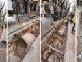 Aparece una muralla islámica en las obras de la calle San Vicente de València