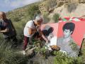 Homenaje que se realizó a Lasa y Zabala en el paraje valenciano en el que fueron hallados sus restos