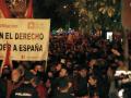 Según la delegación del Gobierno asistieron 3.800 personas a la calle Ferraz de Madrid