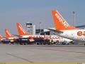 Aviones de easyJet en el aeropuerto de Alicante