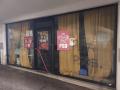 Sede vandalizada del PSOE en Bruselas