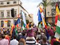 Manifestación en contra de la amnistía  en la Plaza de las Tendillas