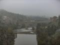Vista de la ciudad de Toledo cubierto por la niebla