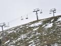 Nieve en la estación de esquí de Astún, en Huesca