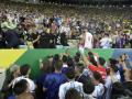 Pelea en el Brasil - Argentina antes del inicio del choque