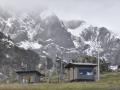 Nieve en la estación de esquí de Candanchú, en Huesca