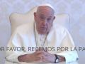 Imagen del Papa en el vídeo que acompaña a la cadena de oración