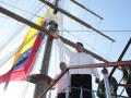 Nicolás Maduro durante la inauguración de la Cinta Costera Paseo La Marina, en La Guaira (Venezuela)