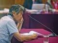 El expresidente peruano Alberto Fujimori (1990-2000) comparece ante un tribunal en 2014