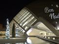Árbol de Navidad en la Ciudad de las Artes y las Ciencias de Valencia