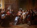 Proclamación de Felipe V como rey de España en el palacio de Versalles (Francia) el 16 de noviembre de 1700
