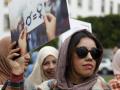 Mujeres marroquíes se manifiestan en Rabat por el día de la mujer, el pasado mes de marzo