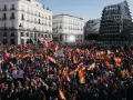 Manifestación contra la amnistía en la Puerta del Sol de Madrid