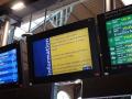 Pantallas de la estación de tren de Gare du Nord en París