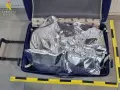Las bolsas de metanfetamina intervenidas por la Guardia Civil