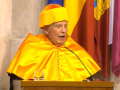 Josep Borrel durante su discurso de nombramiento como Doctor Honoris Causa por la Universidad de Valladolid