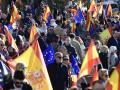 Decenas de miles de manifestantes se ha reunido en la Plaza de España de Madrid