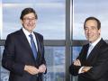 José Ignacio Goirigolzarri, presidente de CaixaBank, y Gonzalo Gortázar, consejero delegado de la entidad.