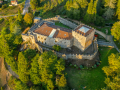 Vista aérea del castillo medieval de Sotomaior