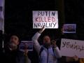 Protestas en Bruselas por la muerte de Navalni