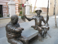 Sancho Panza y Don Quijote en Alcalá de Henares